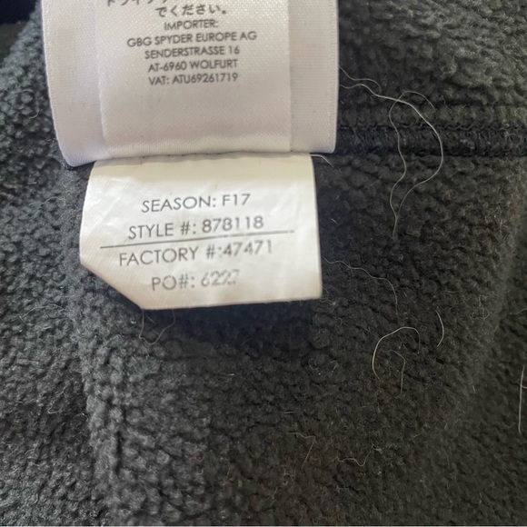 Spyder bandits 1/24 zip lightweight fleece jacket 15714 - Picture 10 of 12